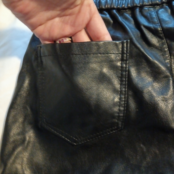 Anthropologie (Raga) faux leather joggers - Picture 7 of 9